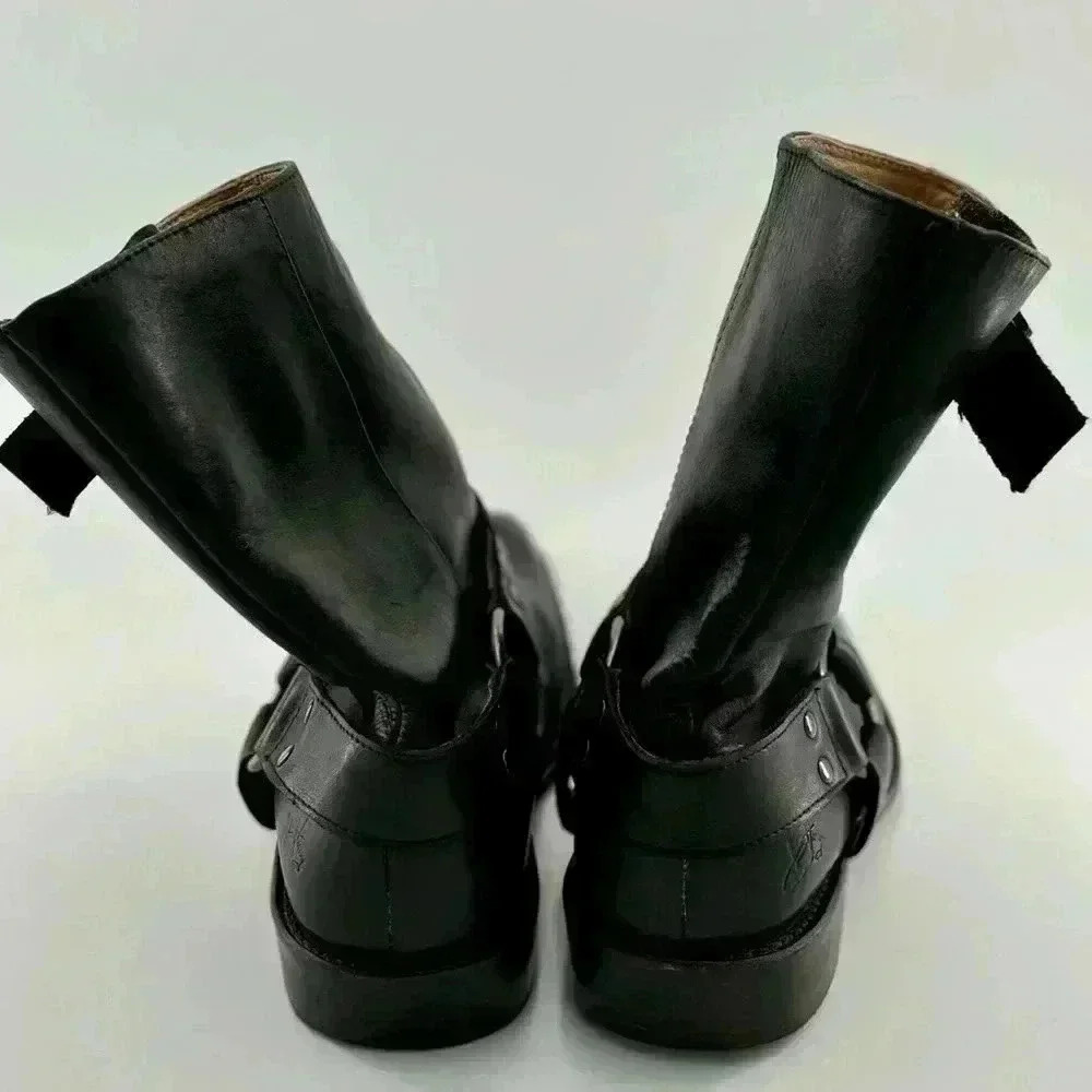 John Fluevog Original Men’s Black Leather Boots in size 9M - Picture 16 of 17